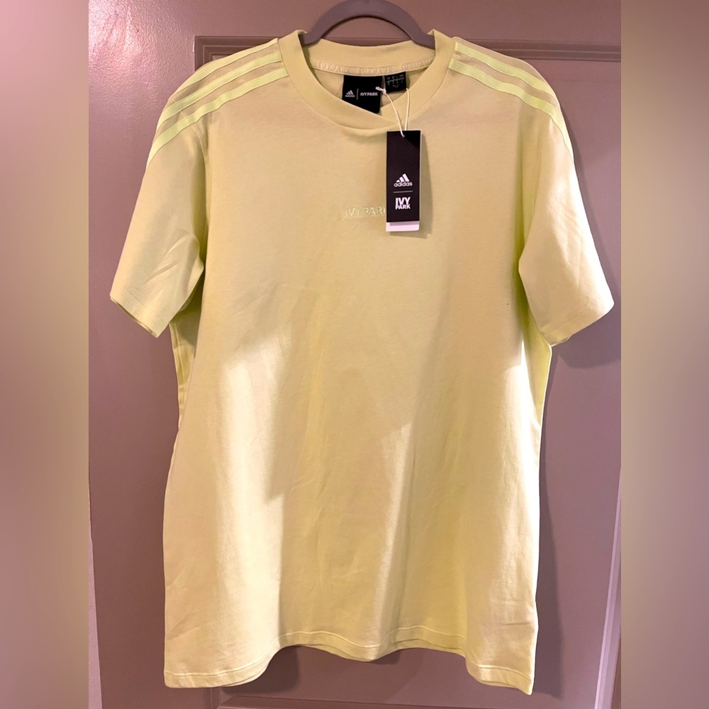 ‘Frozen Yellow’ ADIDAS IVY PARK released 10/2020 unisex oversized tee, size Med